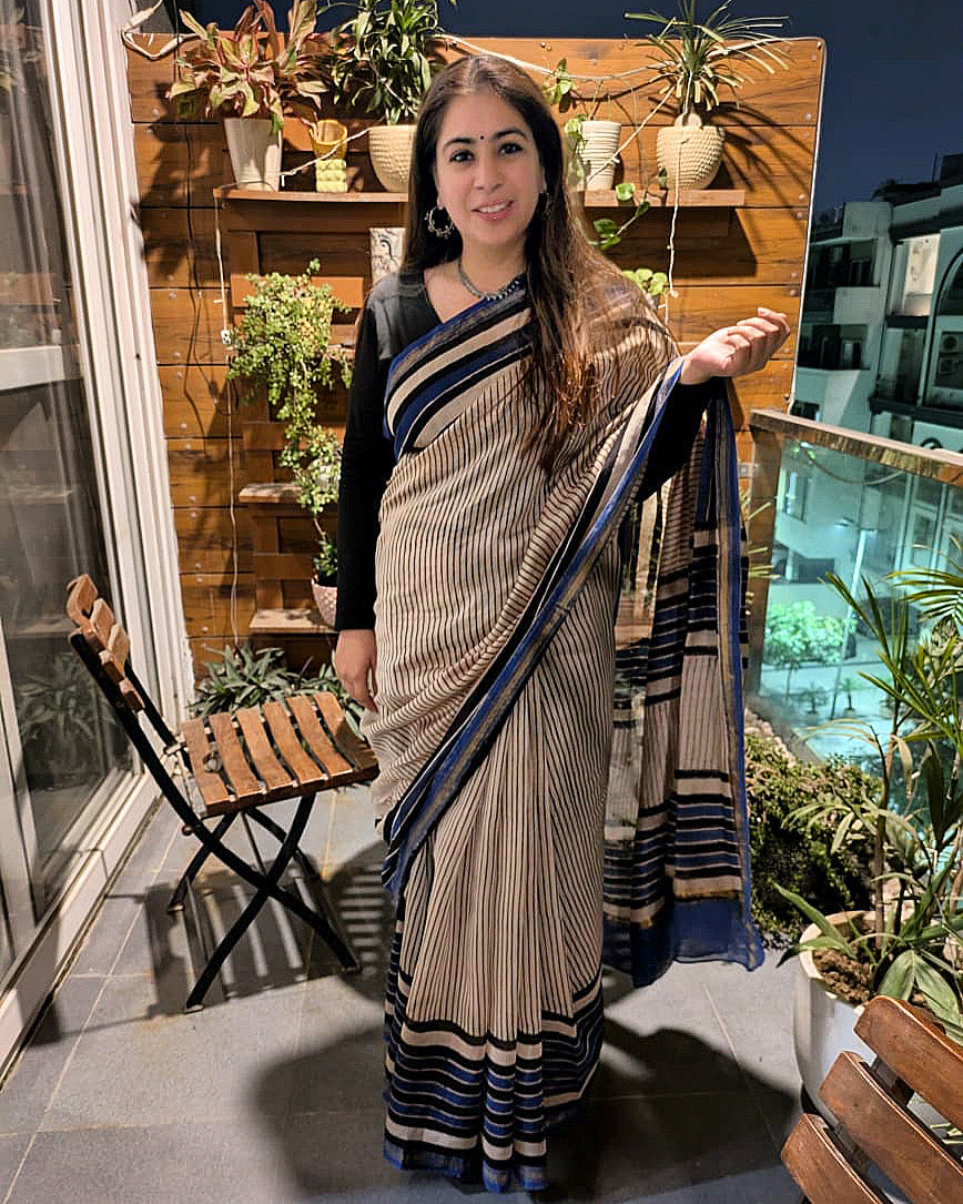 Geetanjali Lined Chanderi Saree