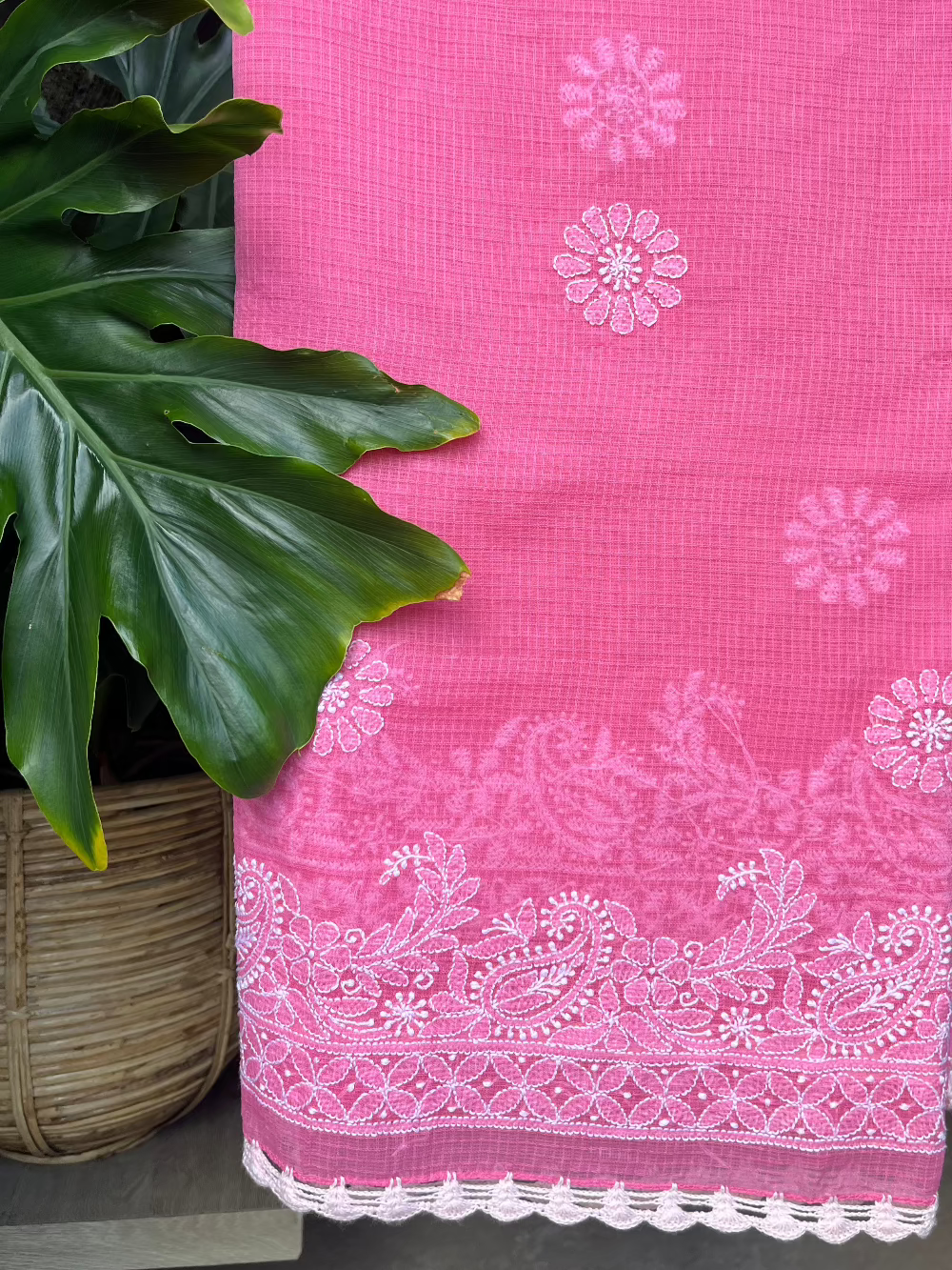 Chikankari Kota doriya Dupatta