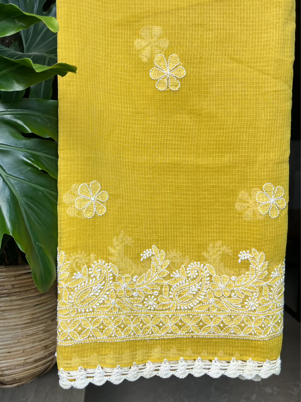 Chikankari Kota doriya Dupatta