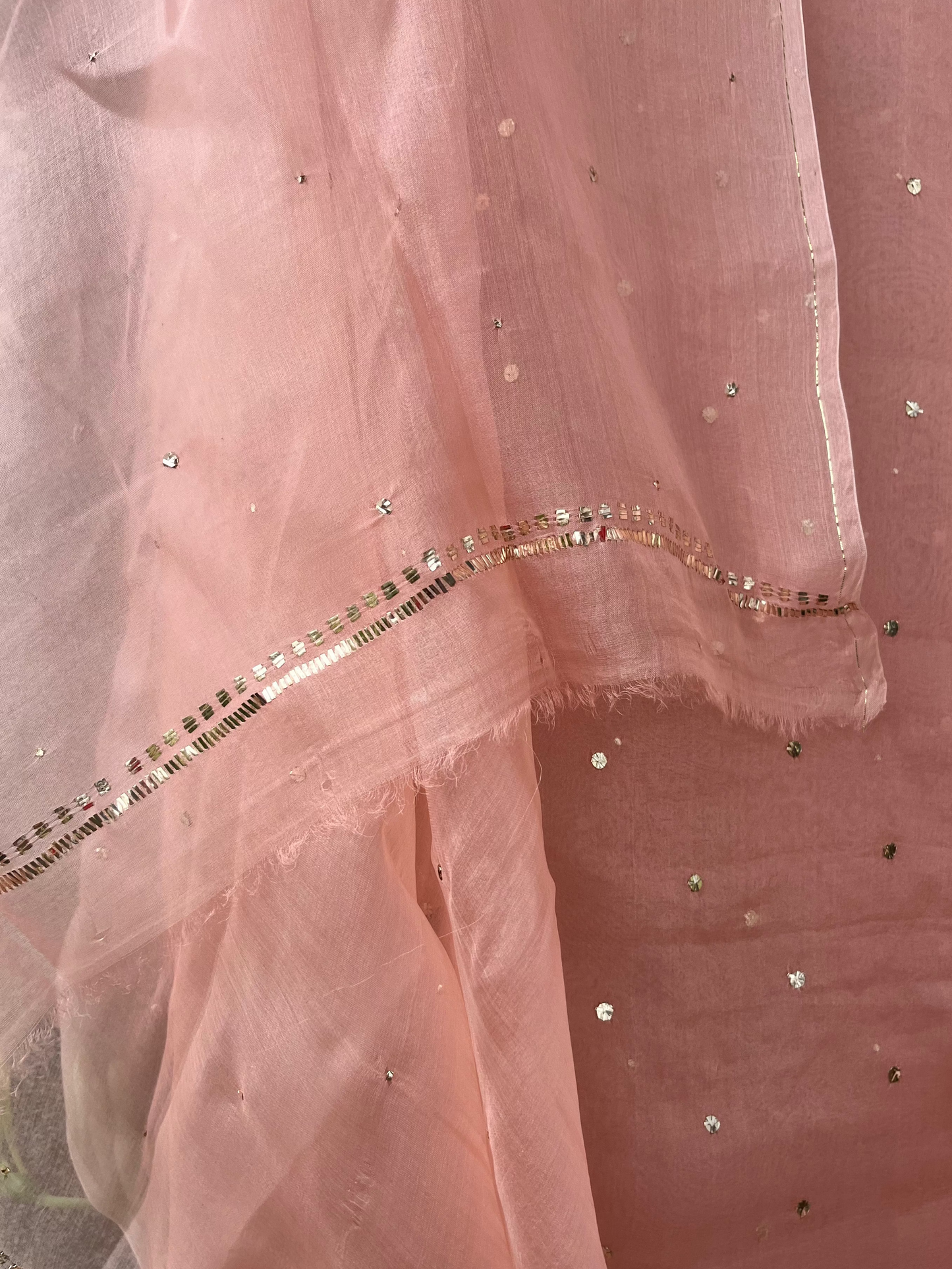Organza Silk Unstitched Kamdani Festive Suit Set