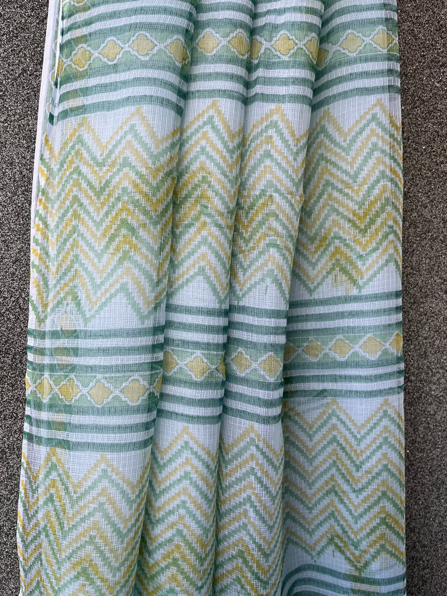 Powder Blue Kota doriya Saree