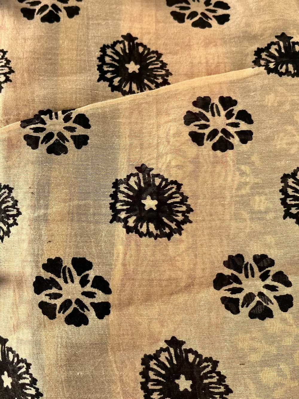Nandini Black Chanderi Saree