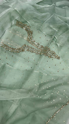 Organza Silk Unstitched Kamdani Festive Suit Set