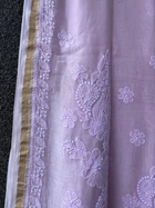 Pink Chikankari Chanderi Saree