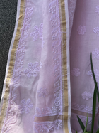 Pink Chikankari Chanderi Saree