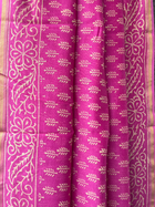 Pink Dabu Chanderi Saree