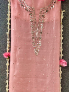 Organza Silk Unstitched Kamdani Festive Suit Set