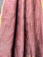 Dark Mauve Chikankari Chanderi Saree