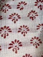 Red & Black Lined Kota doriya Saree
