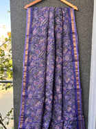 Purple Floral Kota doriya Saree