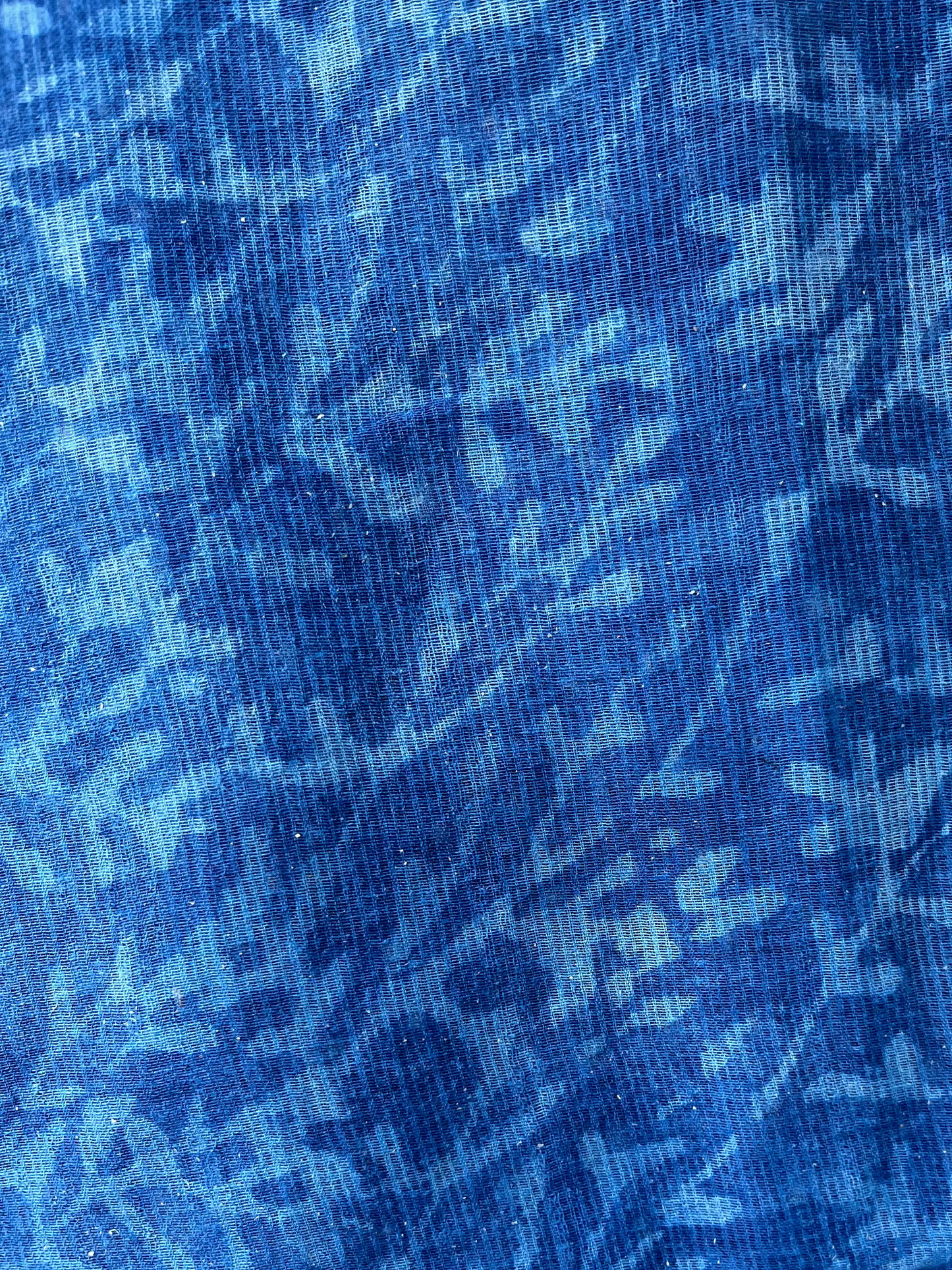Indigo Checkered Dabu Kota doriya Saree