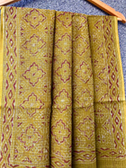 Green Sanganeri Kota doriya Ajrakh Saree