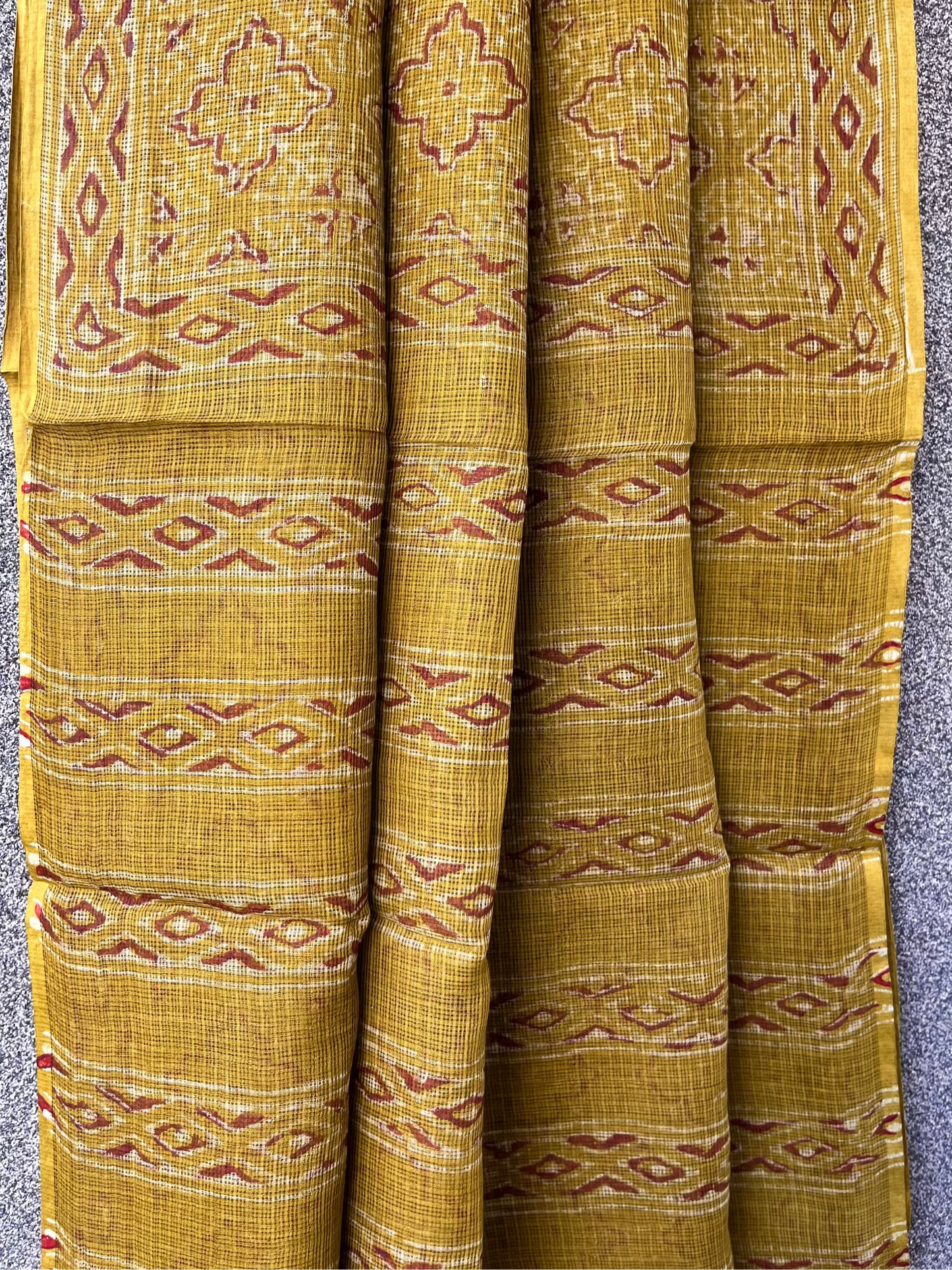 Green Sanganeri Kota doriya Ajrakh Saree