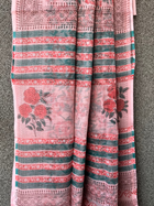 Pink & Green Kota doriya Saree