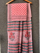 Pink & Green Kota doriya Saree