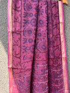Wine Floral Kota doriya Saree