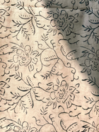Blue & White Hand block print suit with kota dupatta