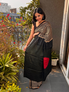 Bindi Pure Modal Silk Ajrakh Saree