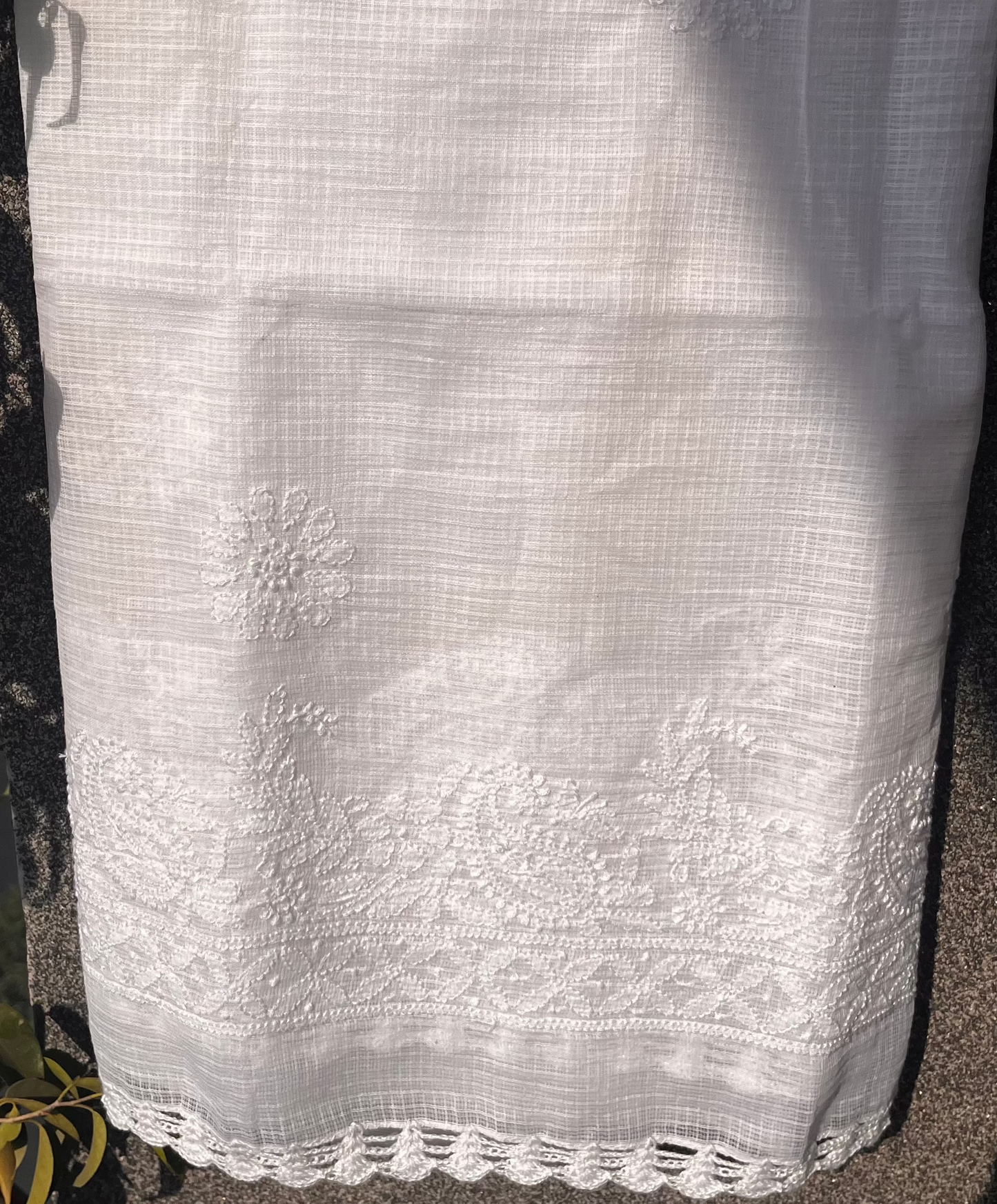 Chikankari Kota doriya Dupatta