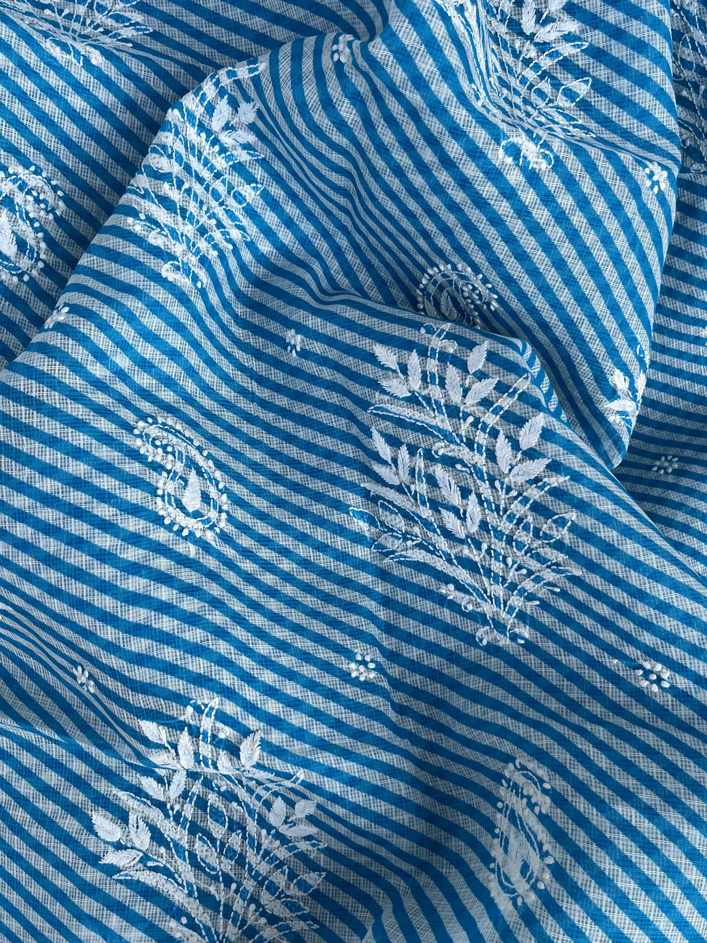 Leheriya Chikankari Kotadoriya Saree