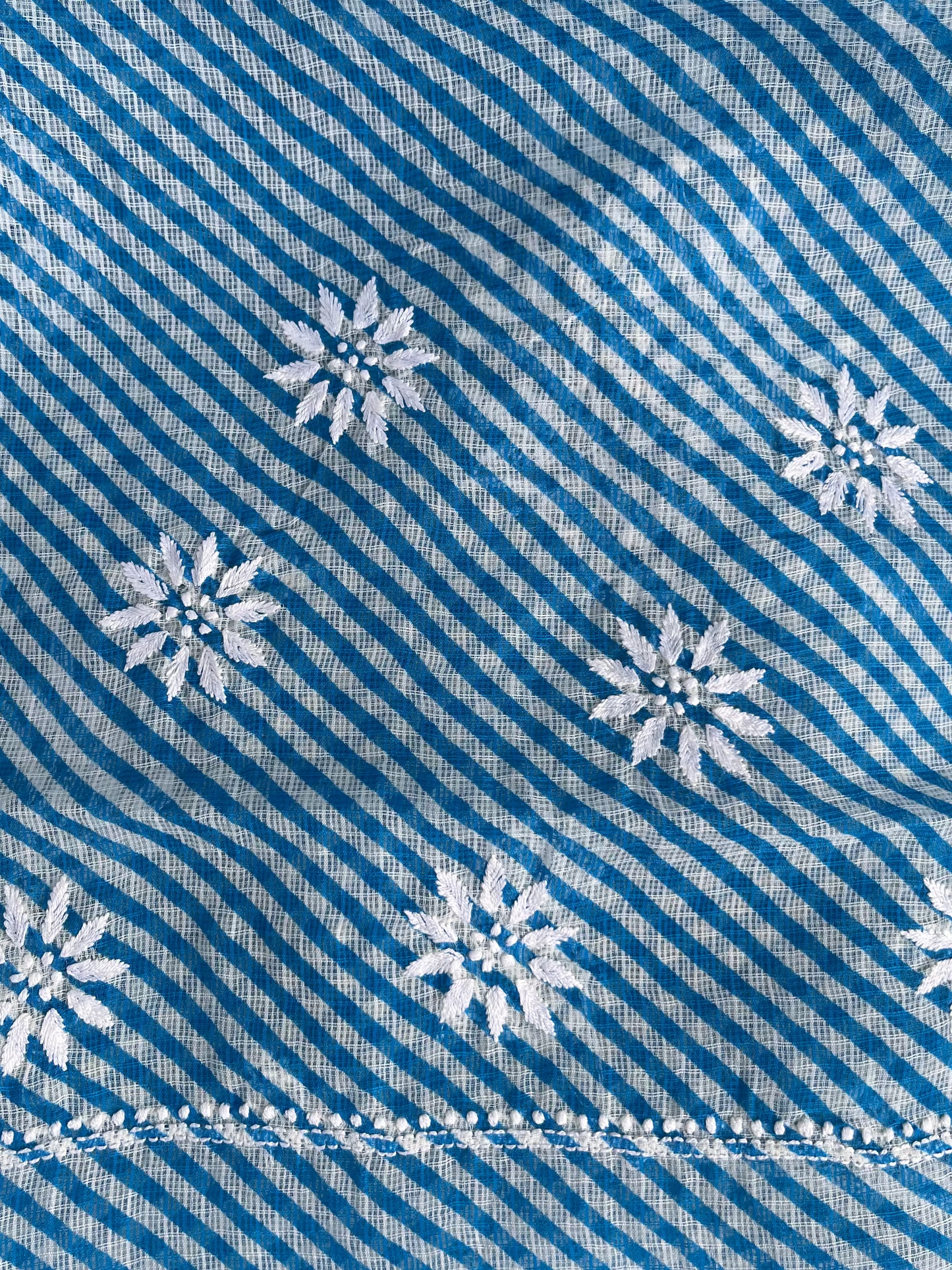 Leheriya Chikankari Kotadoriya Saree