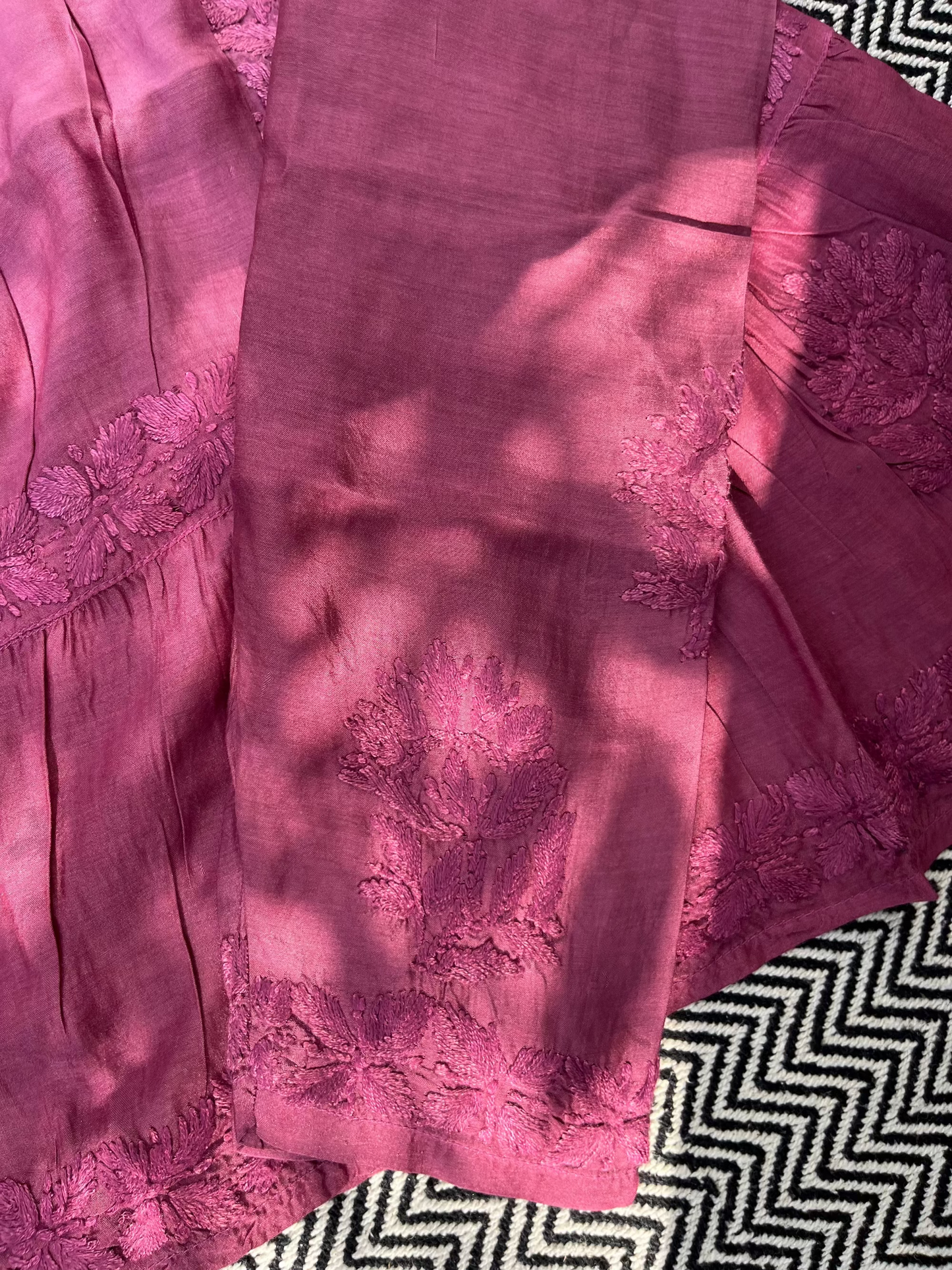 Haley Ombre Chikankari Kids Kurta Set