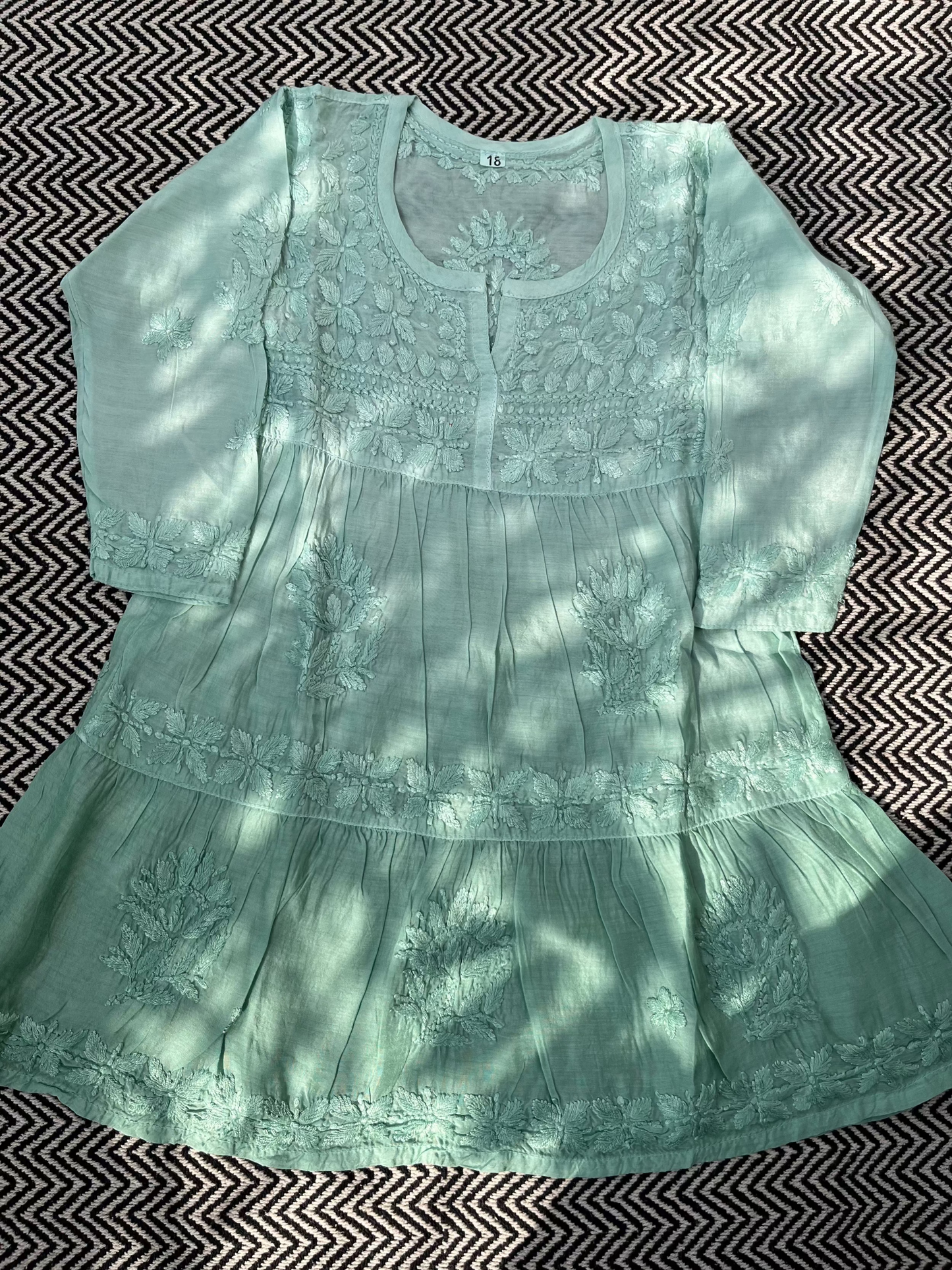 Haley Ombre Chikankari Kids Kurta Set