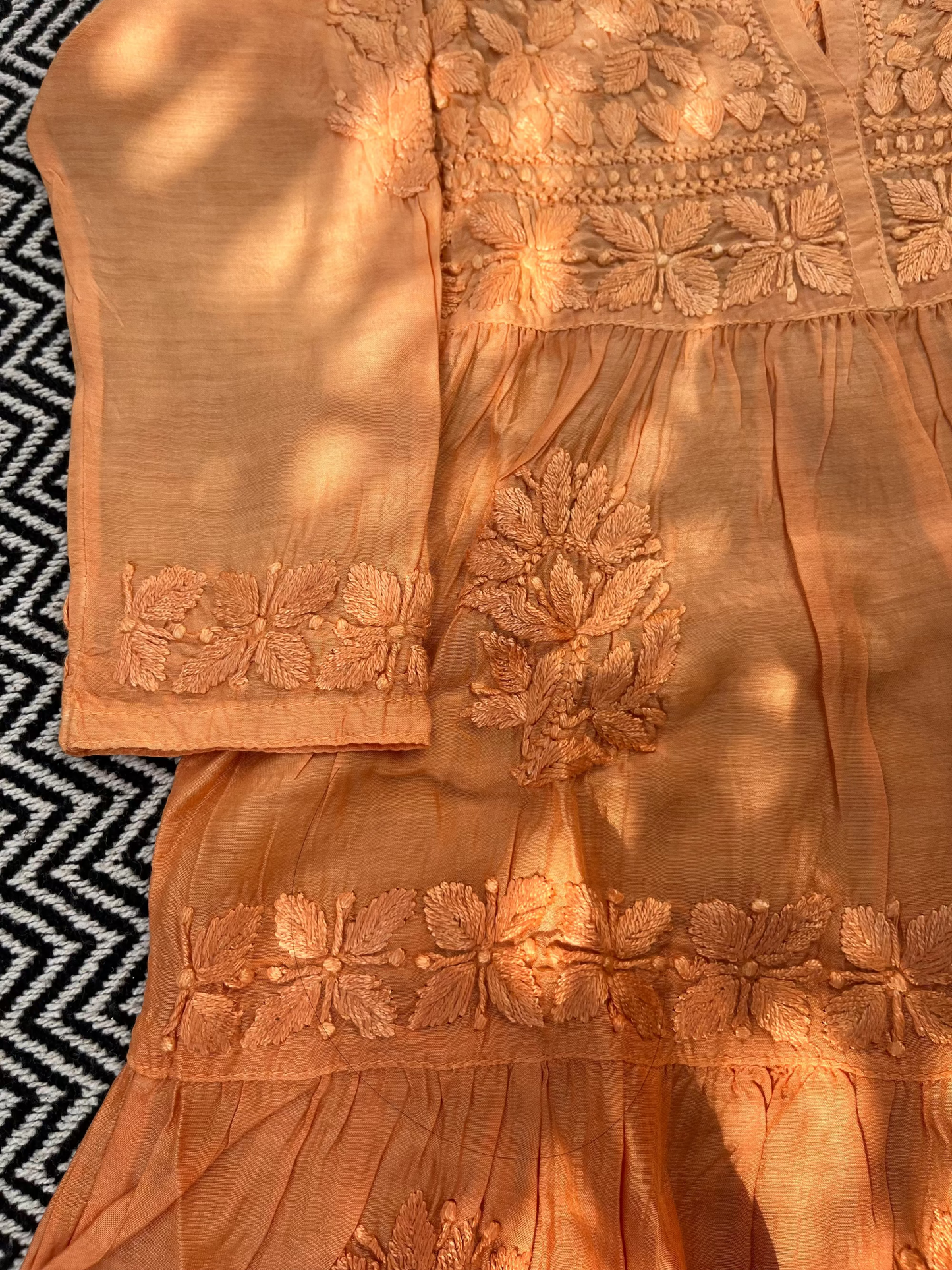 Haley Ombre Chikankari Kids Kurta Set
