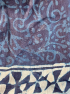 Indigo Lined Dabu Chanderi Saree