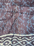 Indigo Dotted flower Dabu Chanderi Saree