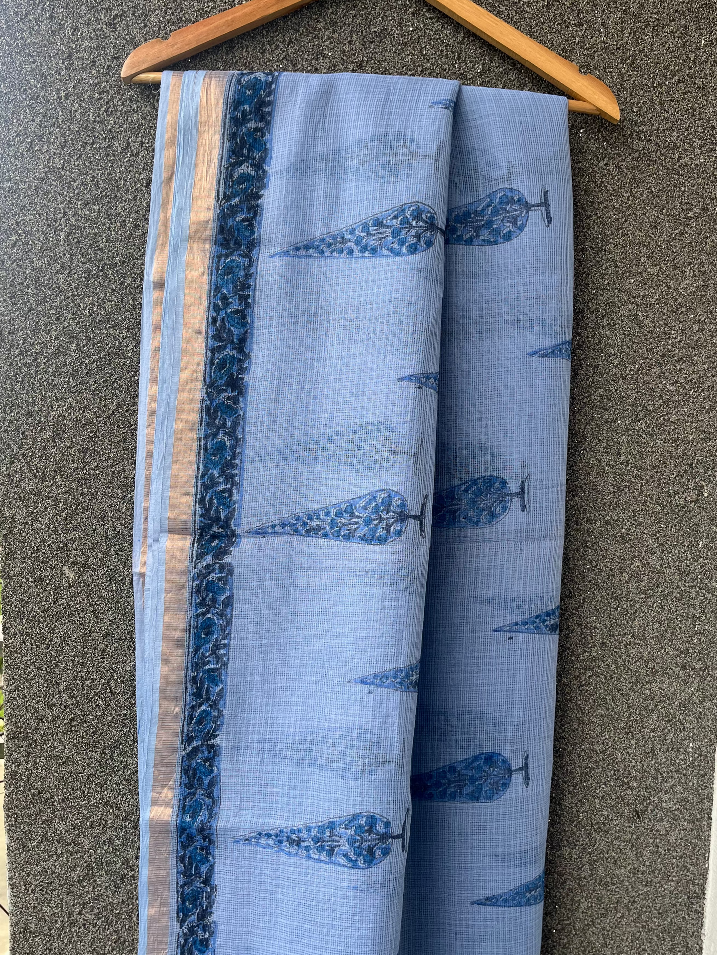 Blue Boota Kota doriya Saree