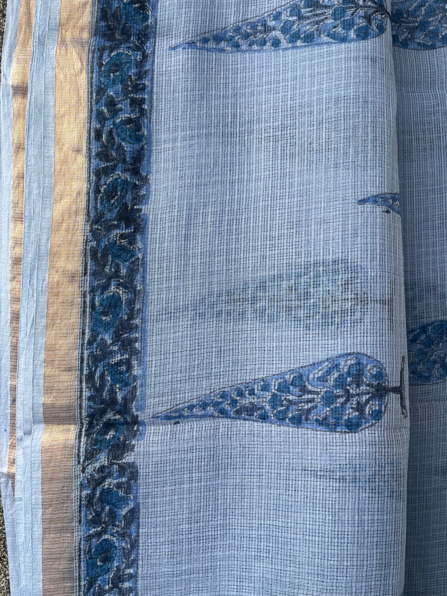 Blue Boota Kota doriya Saree