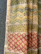 Beige Floral Boota Kota doriya Saree