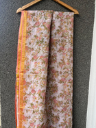 White Floral Kota doriya Saree