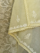 Nitya Lemon yellow Semi-stitched Chikankari 2 pc Suit Set