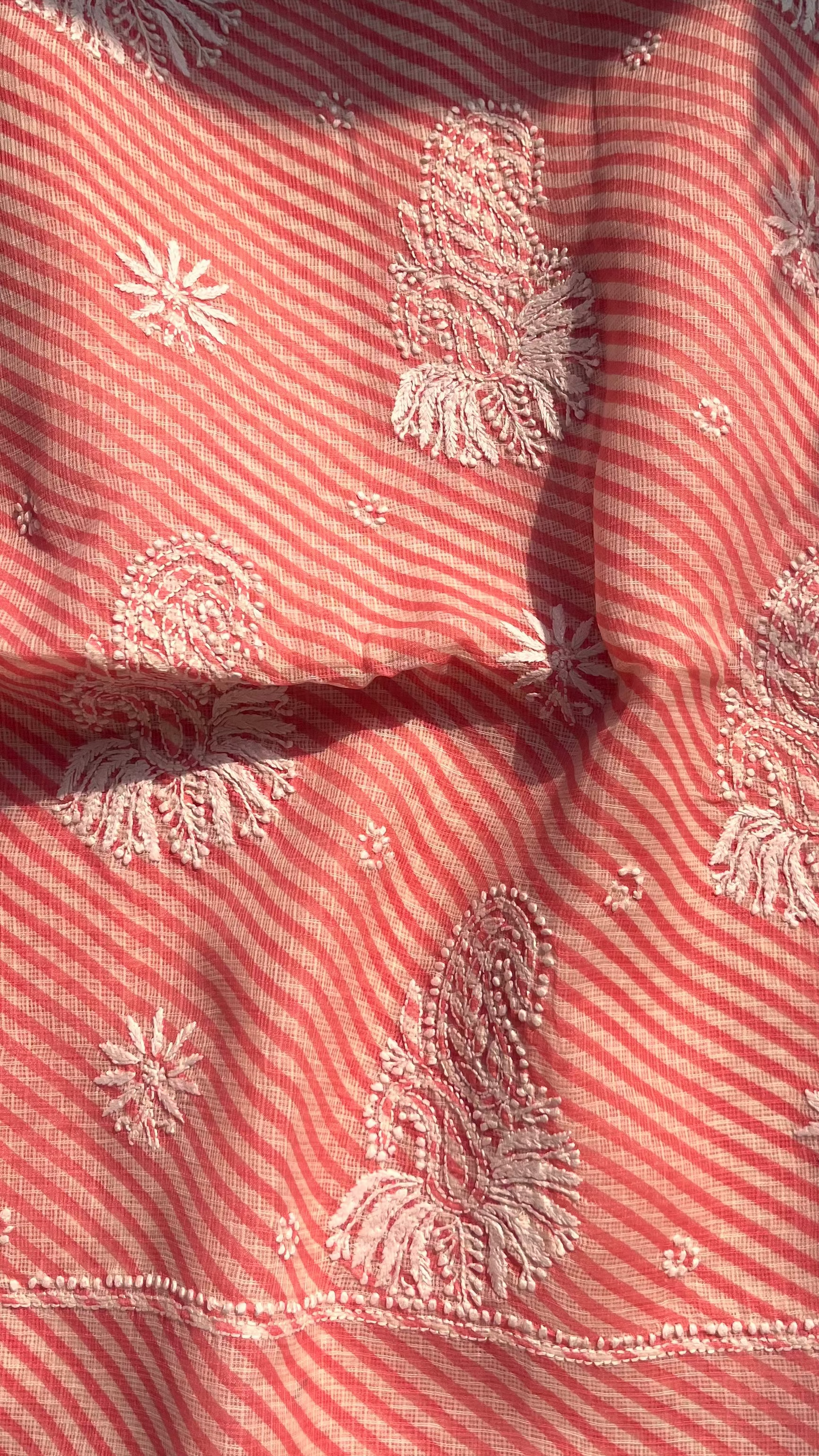 Leheriya Chikankari Kotadoriya Saree