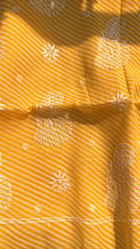 Leheriya Chikankari Kotadoriya Saree