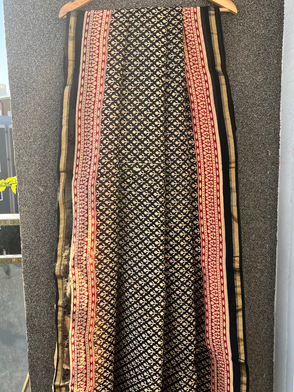 Nandini Black Chanderi Saree