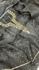 Organza Silk Unstitched Kamdani Festive Suit Set