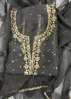 Organza Silk Unstitched Kamdani Festive Suit Set