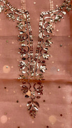 Organza Silk Unstitched Kamdani Festive Suit Set