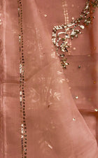 Organza Silk Unstitched Kamdani Festive Suit Set
