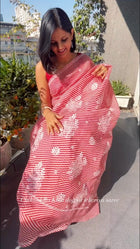 Leheriya Chikankari Kotadoriya Saree